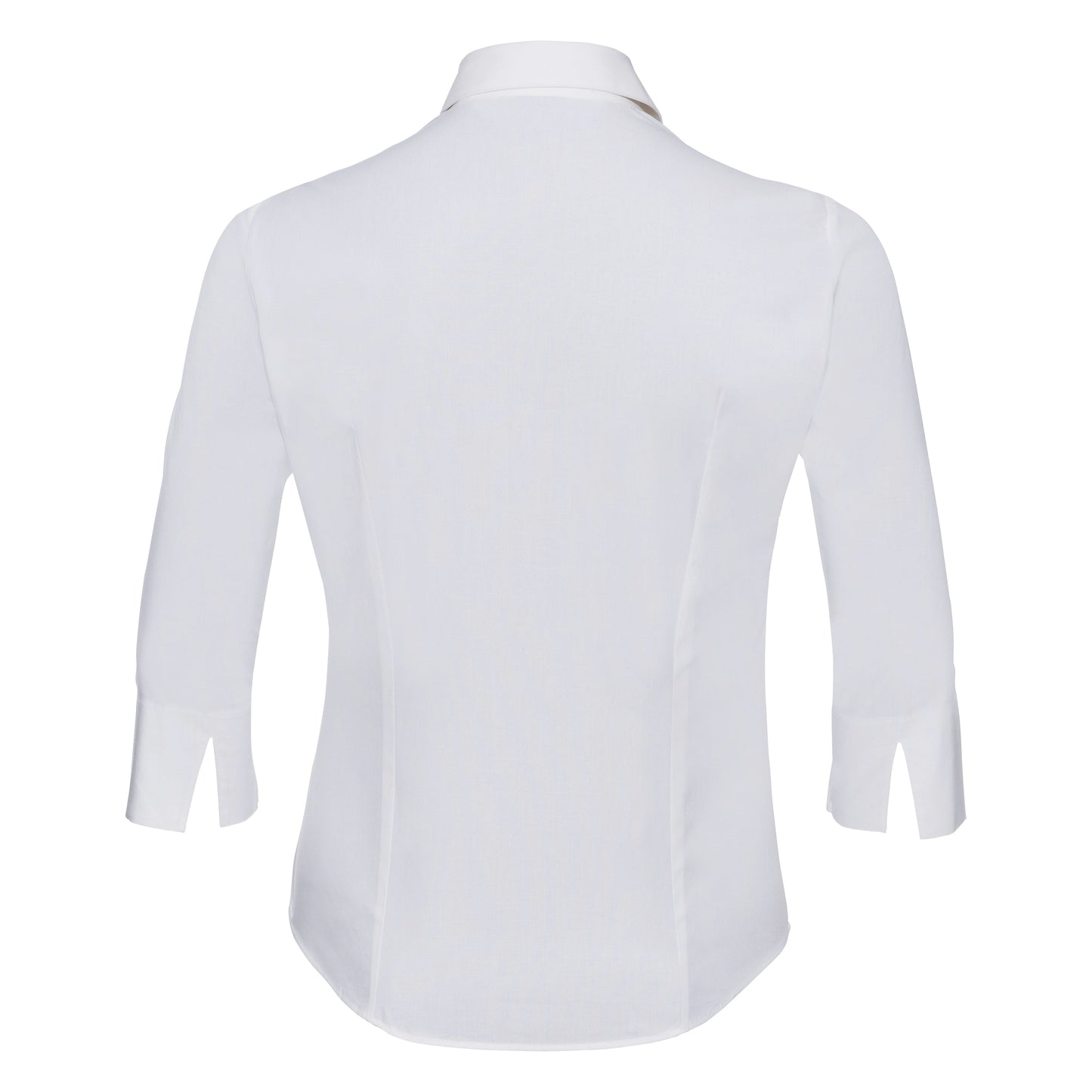 Russell Collection Women's Â¾ Sleeve Fitted Shirt, Cotton Blend, Modern Fit