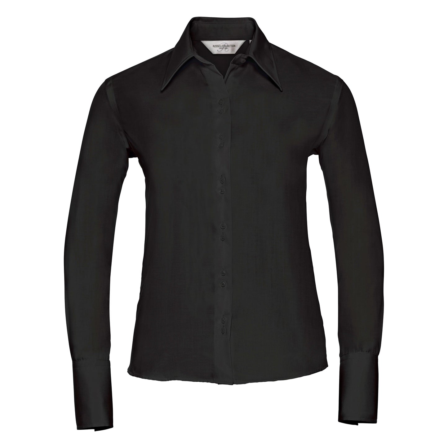 Russell Europe Women's Long Sleeve Non-Iron Shirt Contemporary Fit Cotton