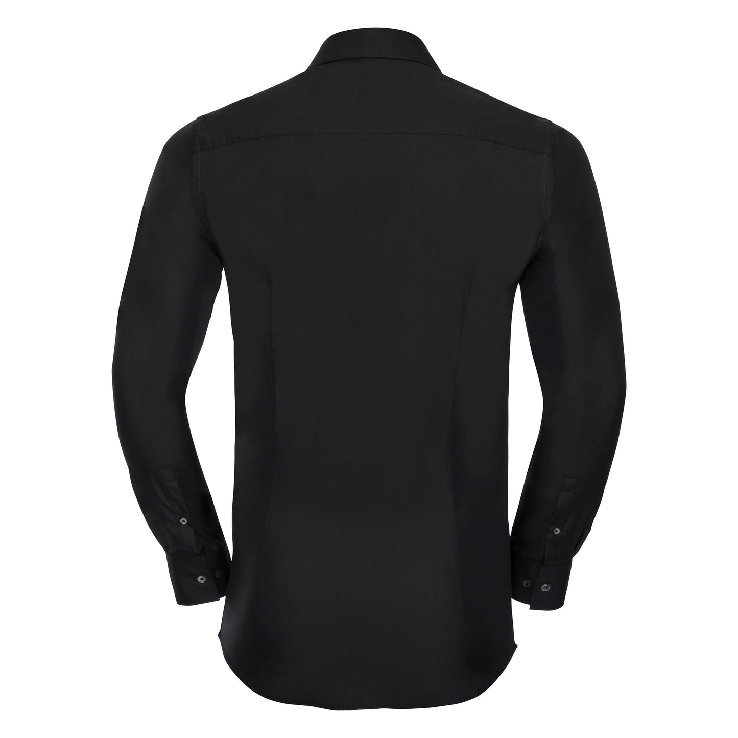 Russell Collection Long Sleeve Stretch Shirt Fitted Cotton Lycra T400Â® Fabric