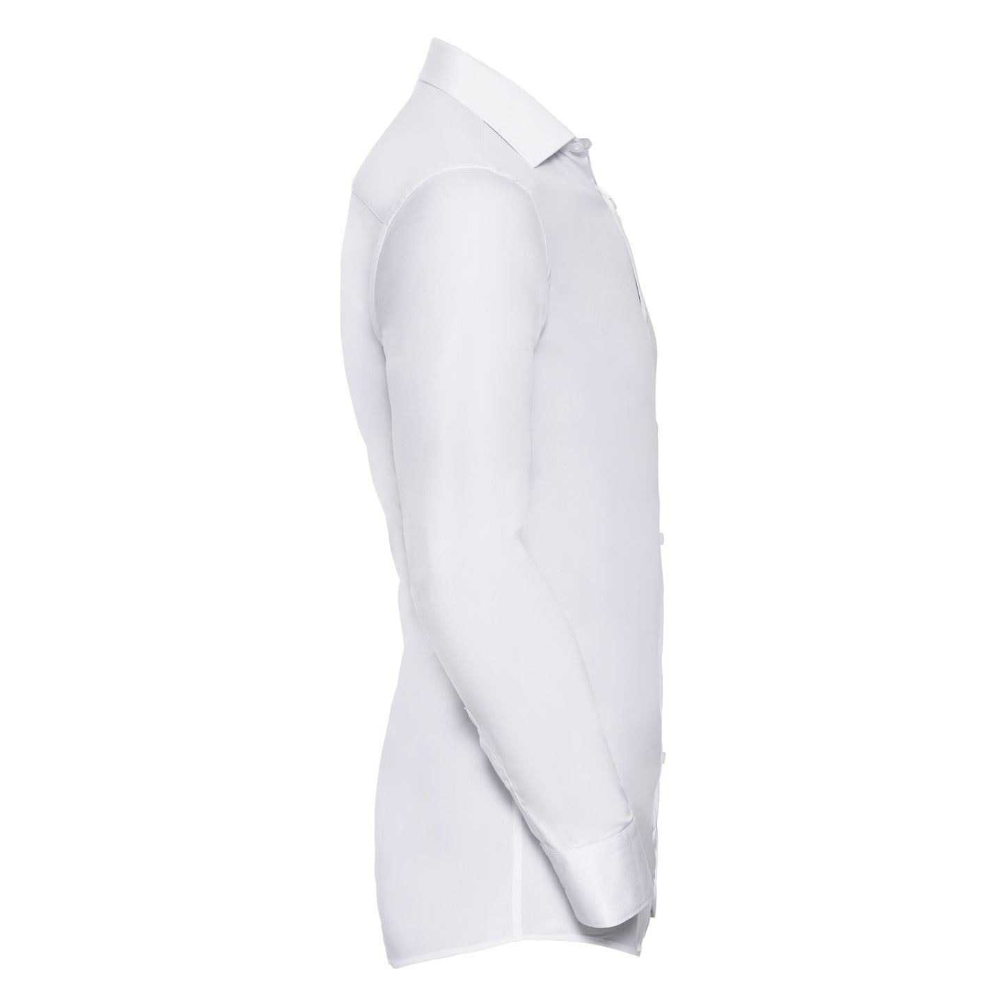 Russell Collection Long Sleeve Stretch Shirt Fitted Cotton Lycra T400Â® Fabric