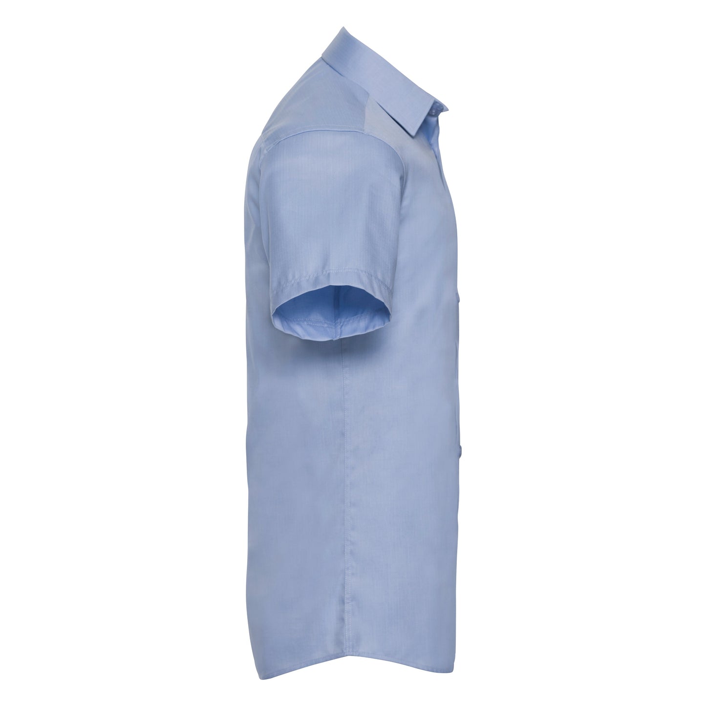 Russell Collection Short Sleeve Herringbone Shirt Easycare Tailored Fit