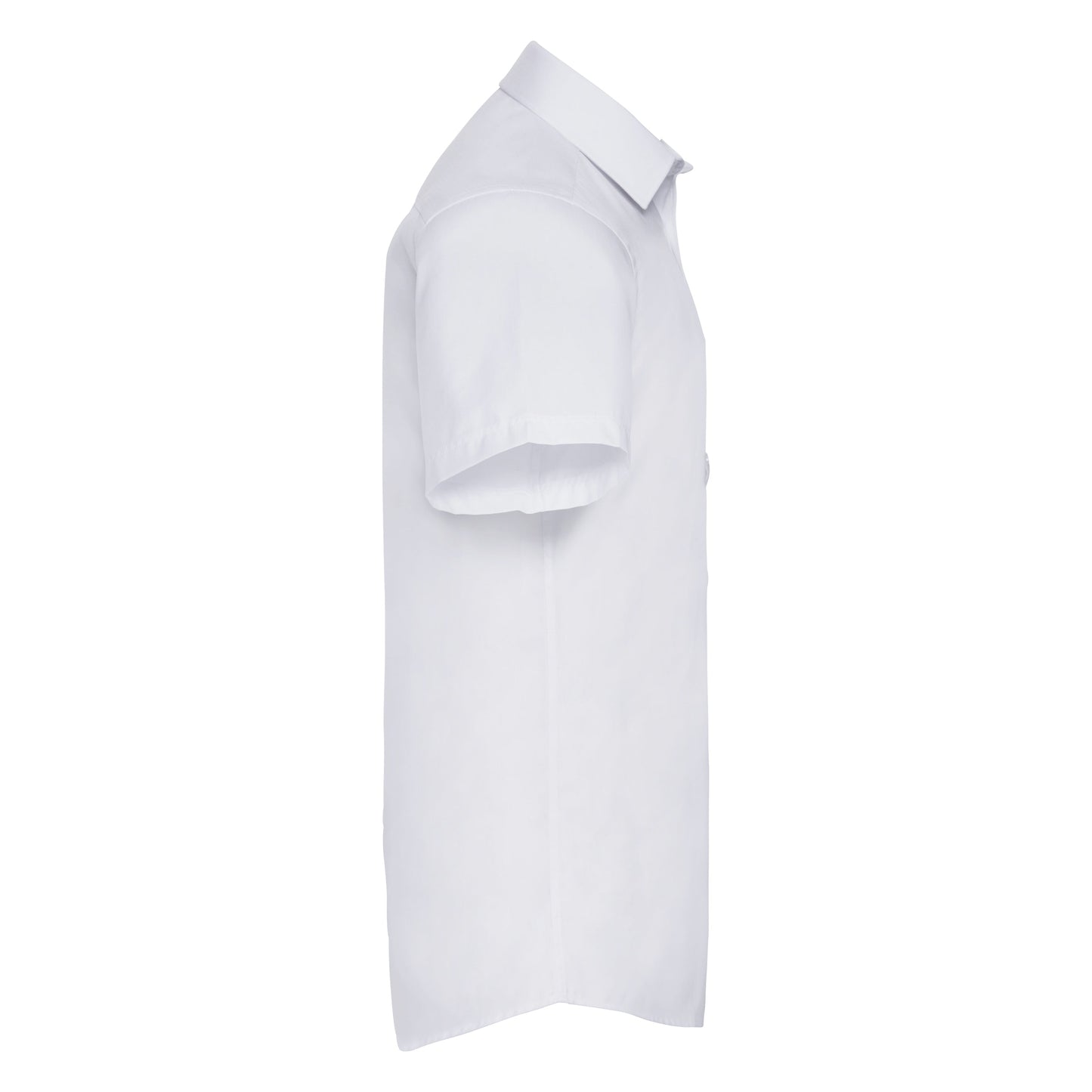 Russell Collection Short Sleeve Herringbone Shirt Easycare Tailored Fit