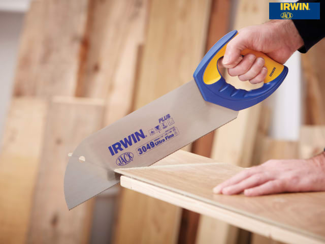 IRWIN Jack Xpert Floorboard Veneer Saw 325mm 12 TPI Soft Grip Handle