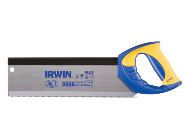 IRWIN Jack Tenon Saw 300mm 12in Hardpoint Soft Grip 12TPI Fine Carpentry