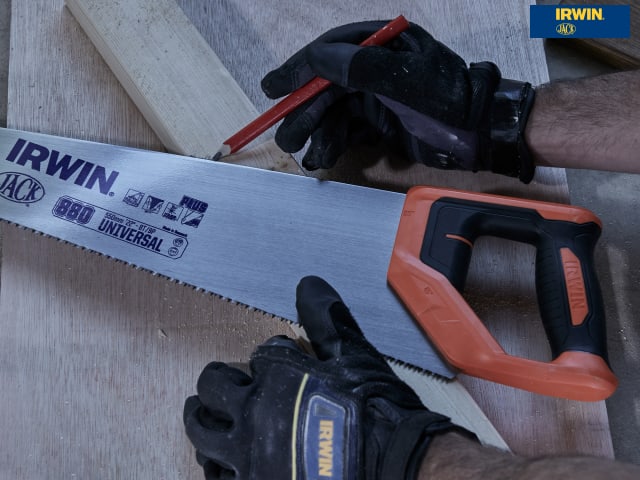 IRWIN Jack 880 UN Universal Panel Saw 550mm 22in 8 TPI Triple Ground Blade