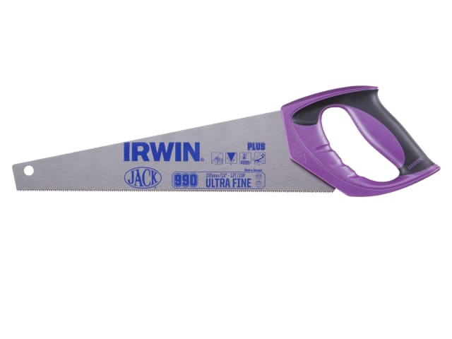 IRWIN Jack 990UHP Fine Junior Toolbox Handsaw 335mm Soft-Grip 12 TPI