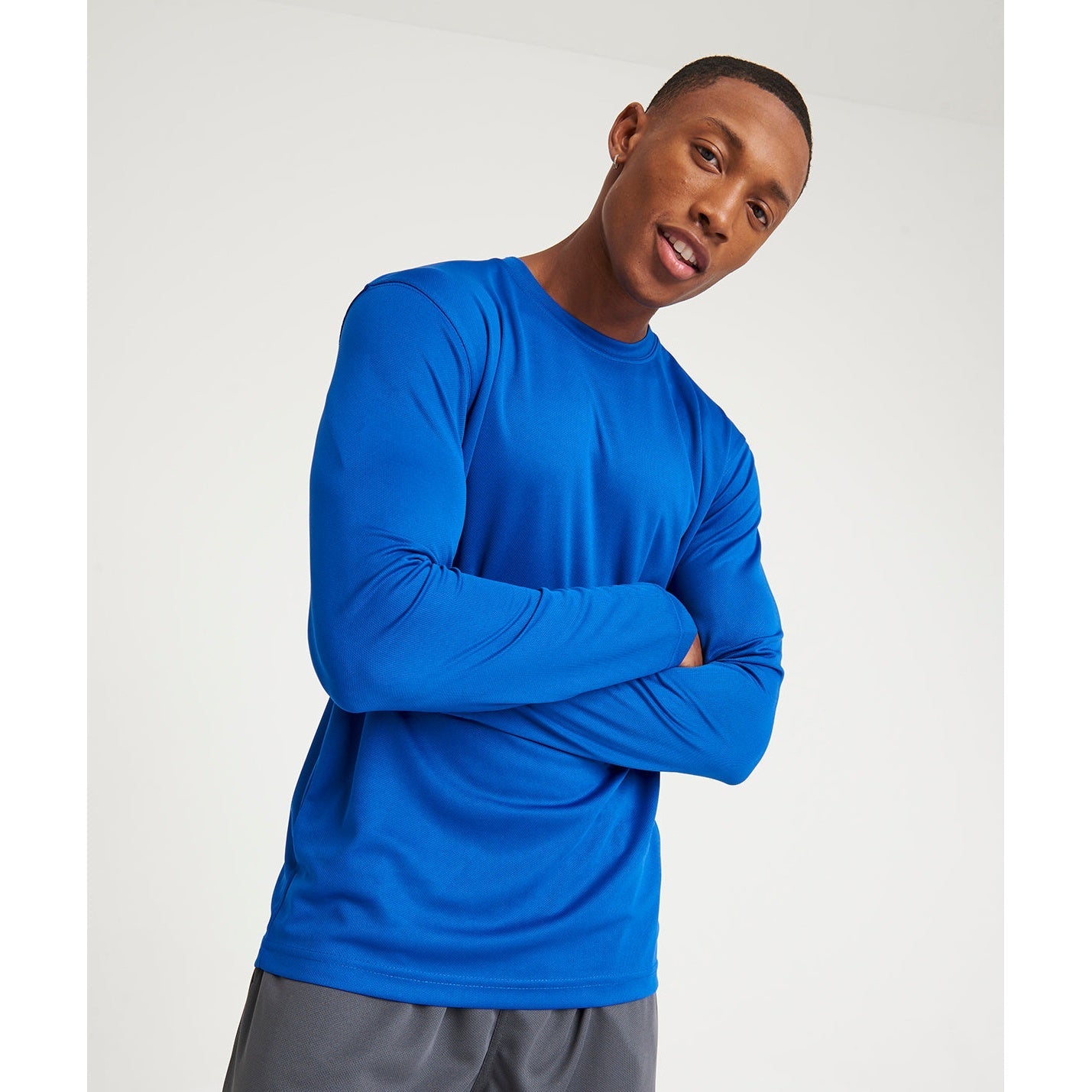 Awdis Just Cool Long Sleeve T-Shirt Moisture-Wicking Lightweight UPF 30+