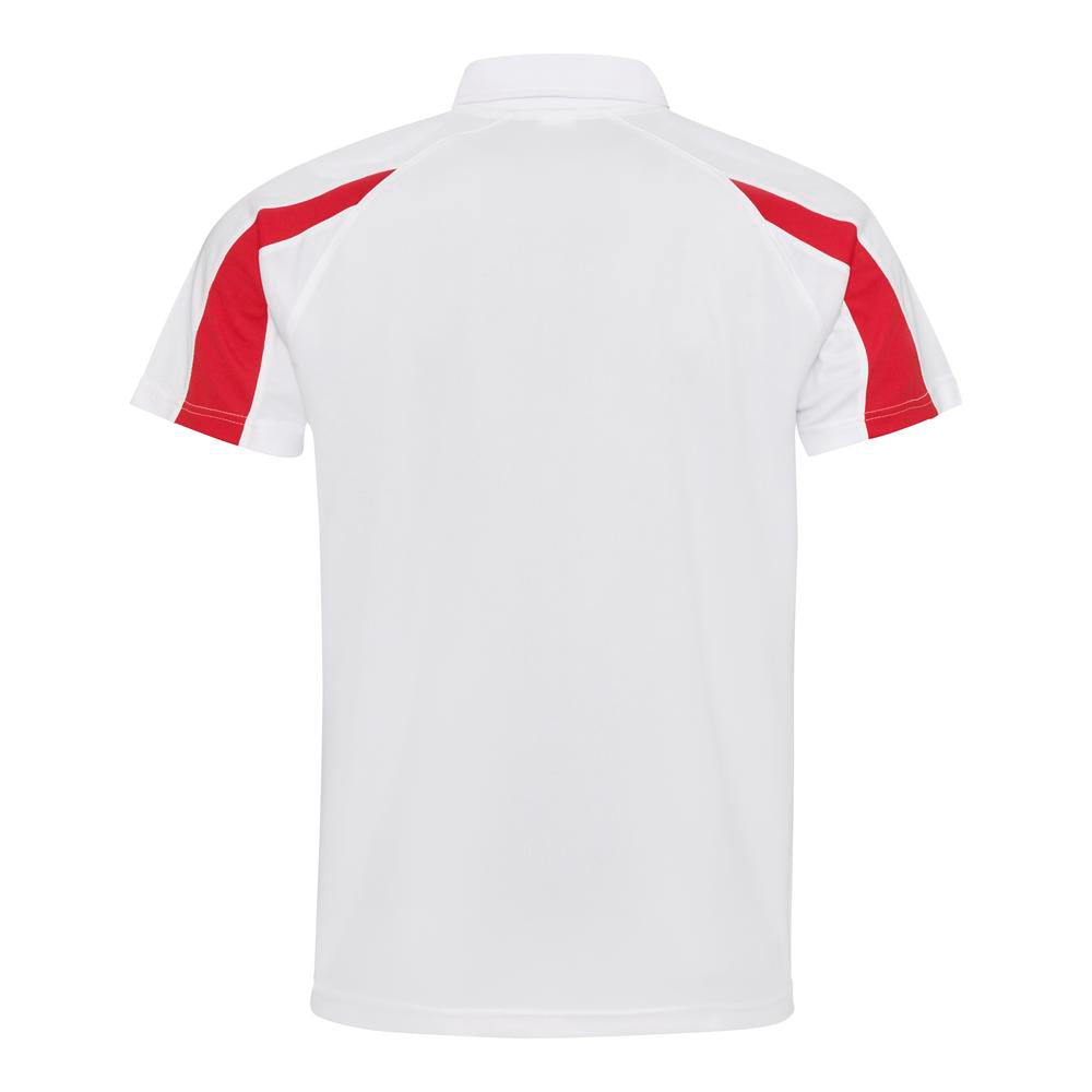 Awdis Just Cool Contrast Polo Shirt Lightweight Raglan Sleeves Team Sports