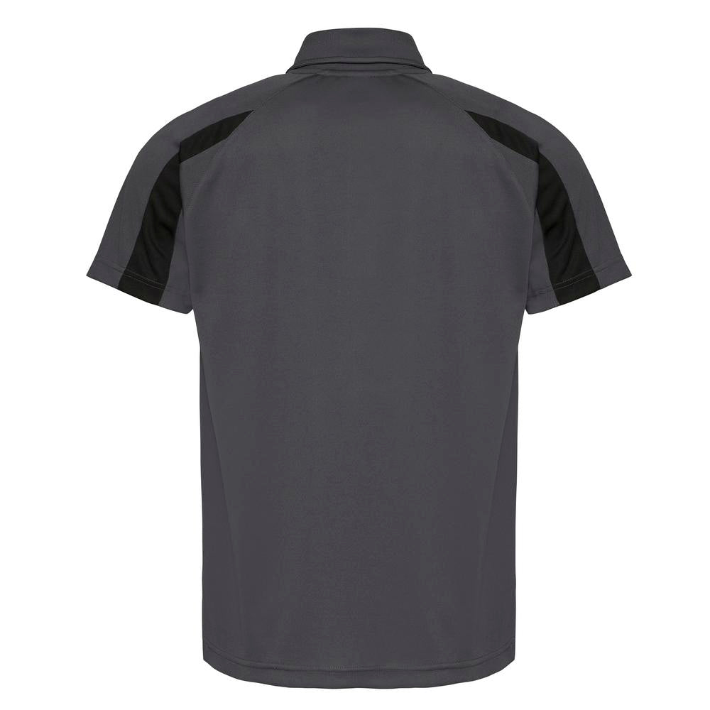 Awdis Just Cool Contrast Polo Shirt Lightweight Raglan Sleeves Team Sports