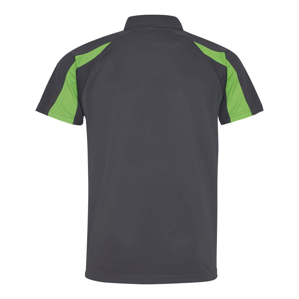 Awdis Just Cool Contrast Polo Shirt Lightweight Raglan Sleeves Team Sports