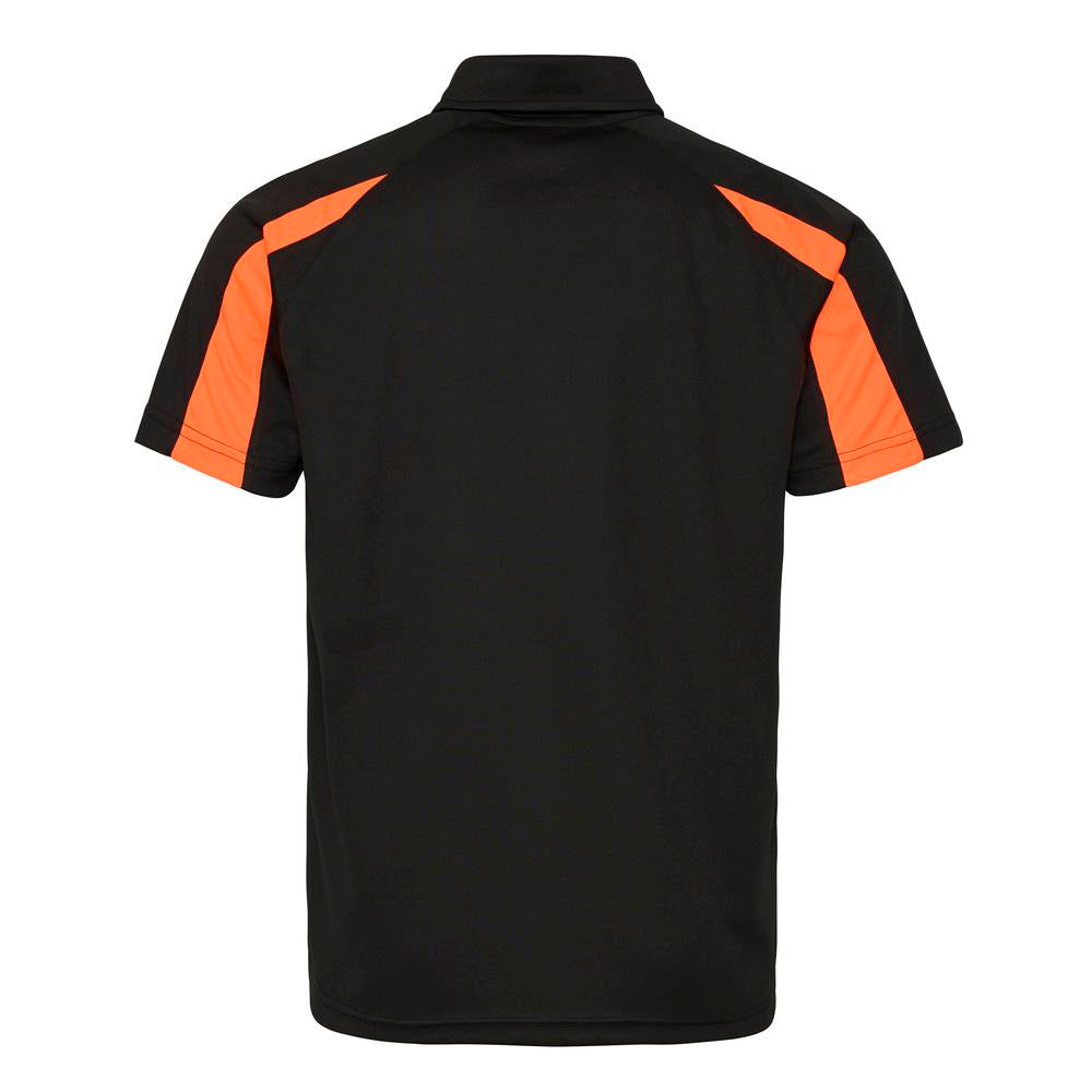 Awdis Just Cool Contrast Polo Shirt Lightweight Raglan Sleeves Team Sports