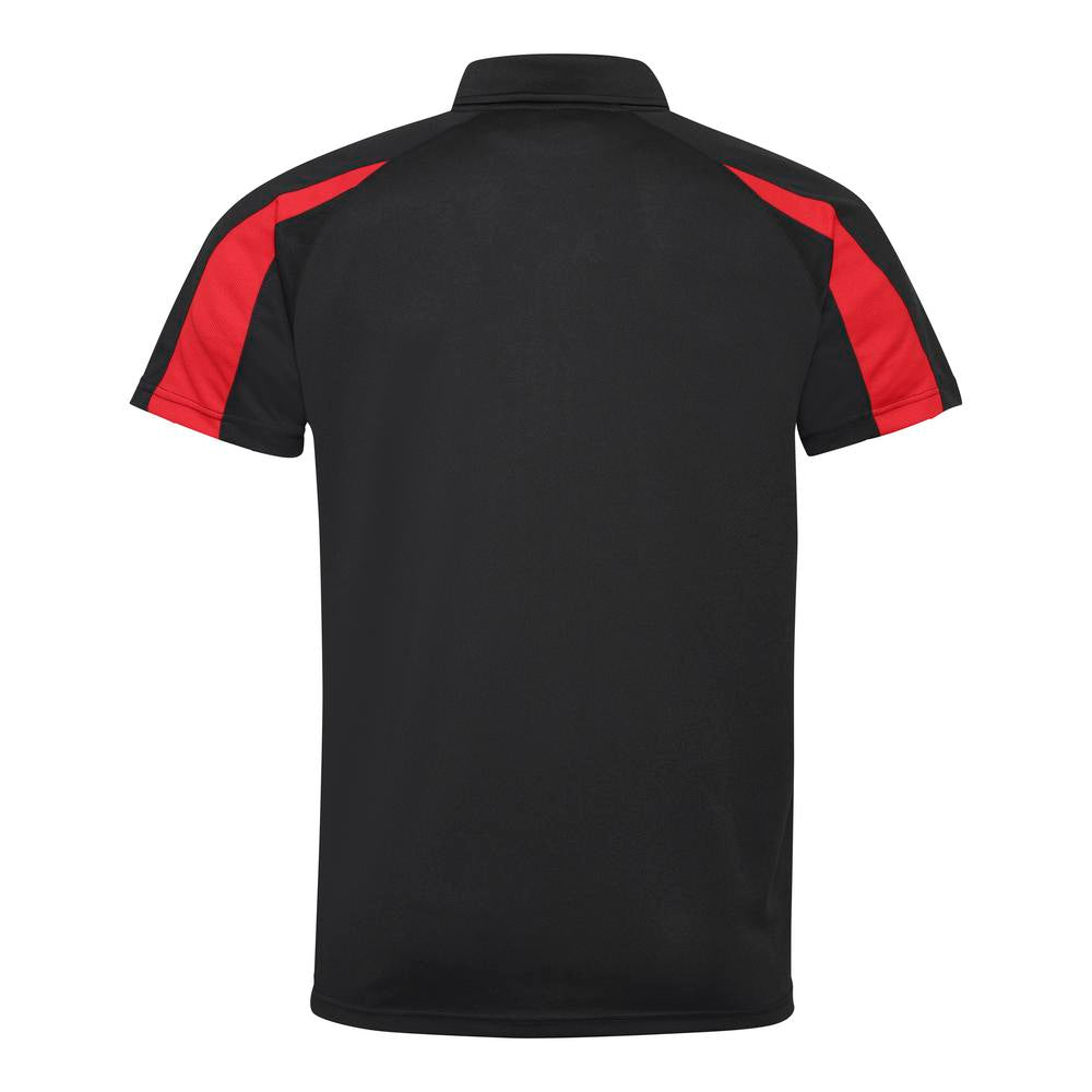 Awdis Just Cool Contrast Polo Shirt Lightweight Raglan Sleeves Team Sports