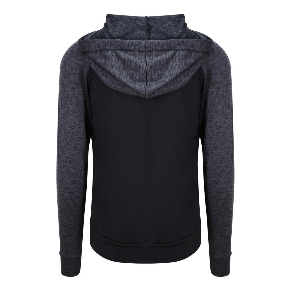 Awdis Just Cool Contrast Zoodie with Adjustable Hood and Thumbholes, Active Fit