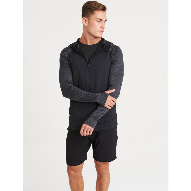 Awdis Just Cool Contrast Zoodie with Adjustable Hood and Thumbholes, Active Fit