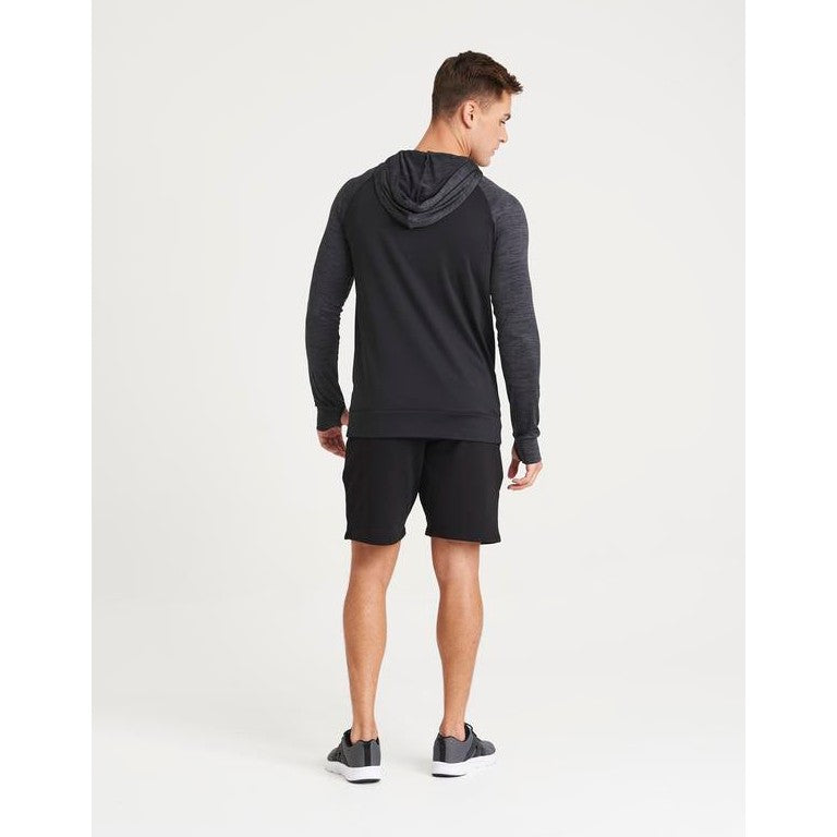 Awdis Just Cool Contrast Zoodie with Adjustable Hood and Thumbholes, Active Fit