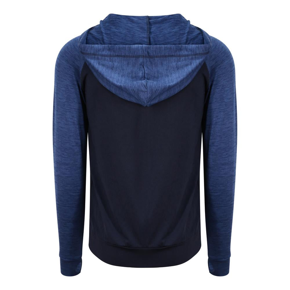 Awdis Just Cool Contrast Zoodie with Adjustable Hood and Thumbholes, Active Fit