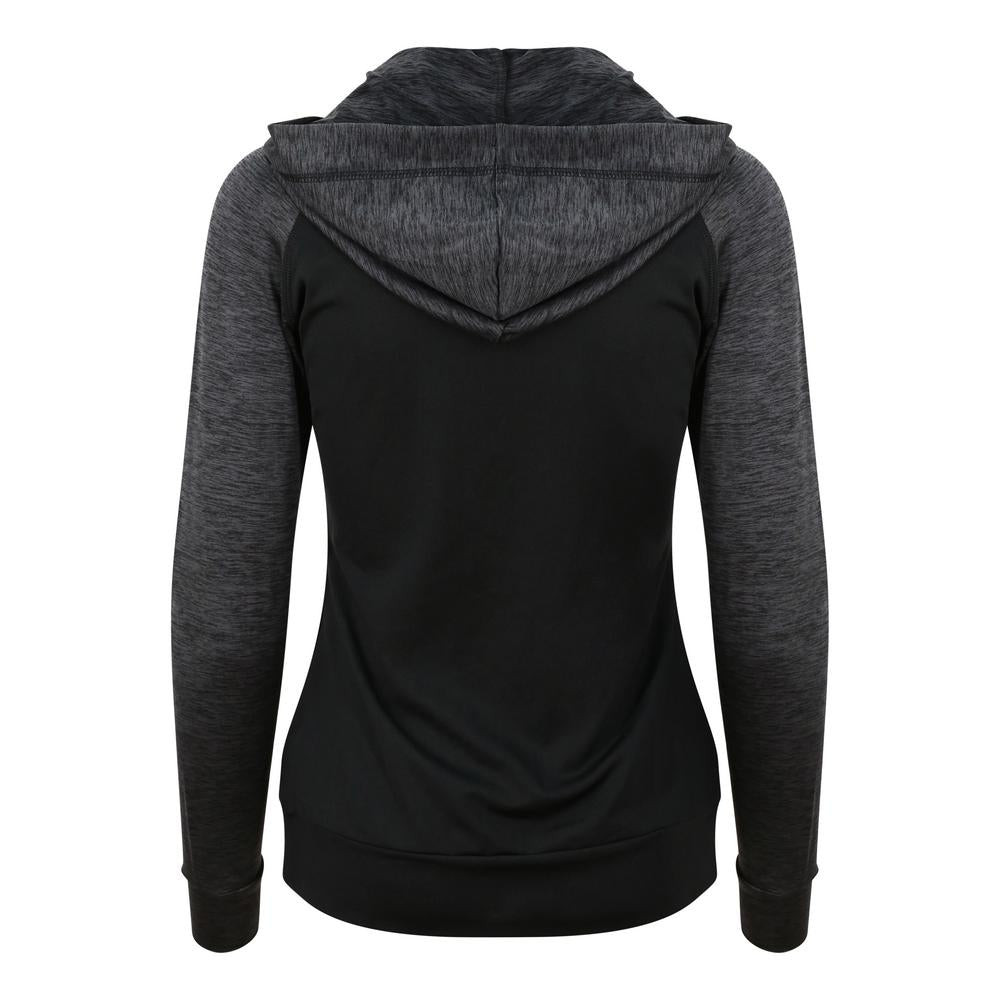Awdis Just Cool Women's Contrast Zoodie Adjustable Hood Raglan Sleeves