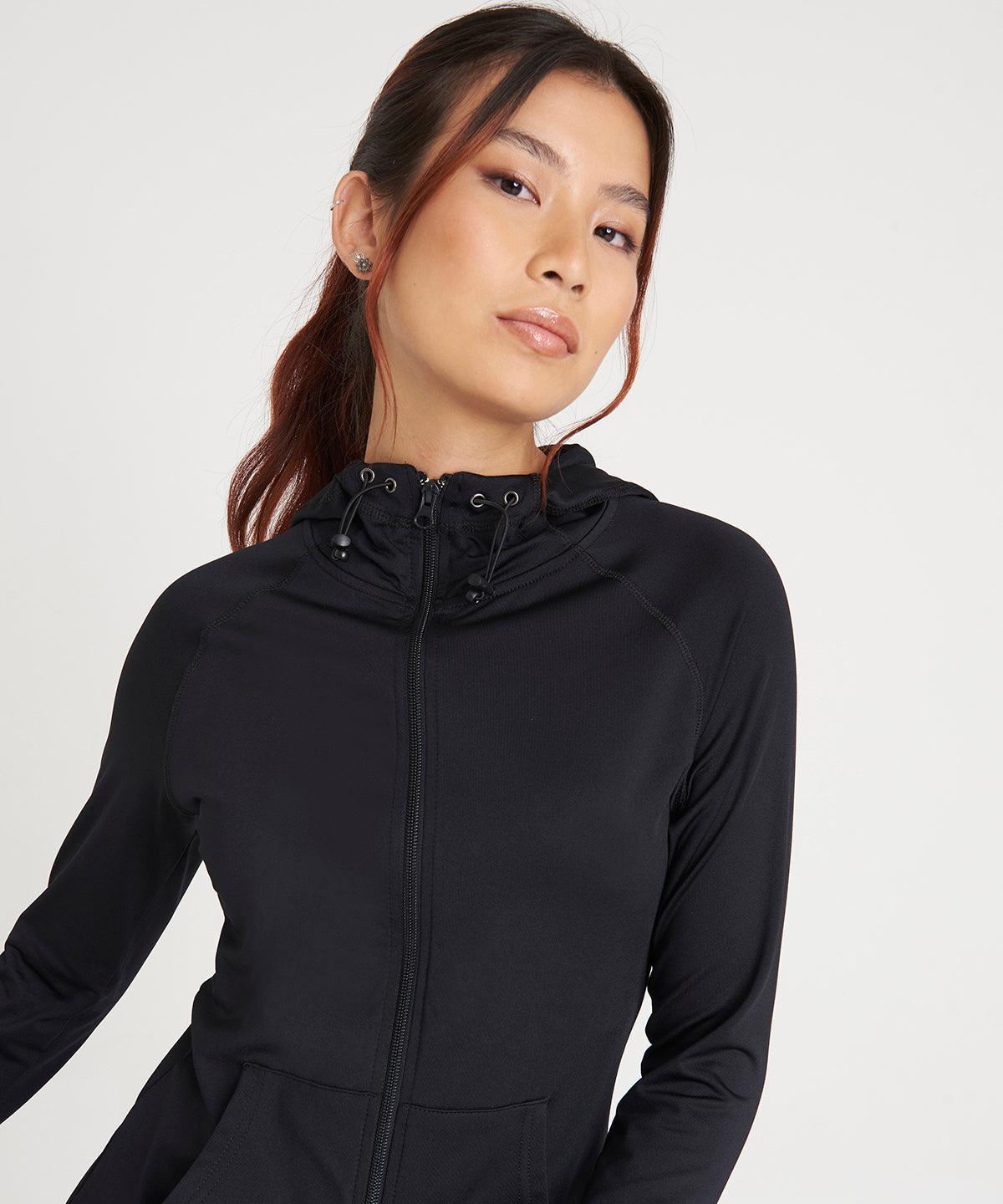 Awdis Just Cool Women's Contrast Zoodie Adjustable Hood Raglan Sleeves