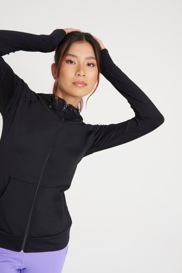 Awdis Just Cool Women's Contrast Zoodie Adjustable Hood Raglan Sleeves