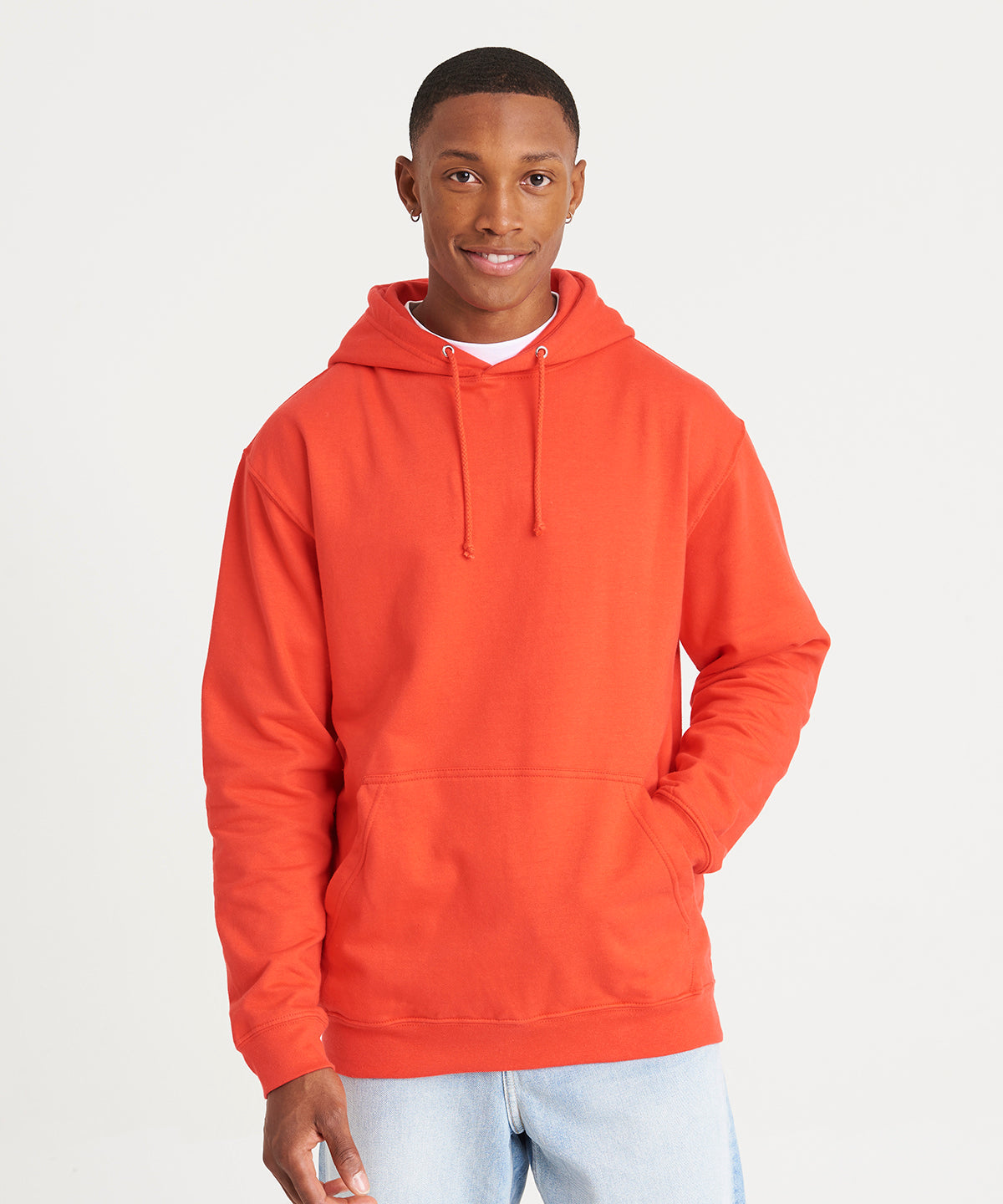 Awdis Just Hoods College Hoodie True Violet Soft Cotton Pouch Pocket WRAP