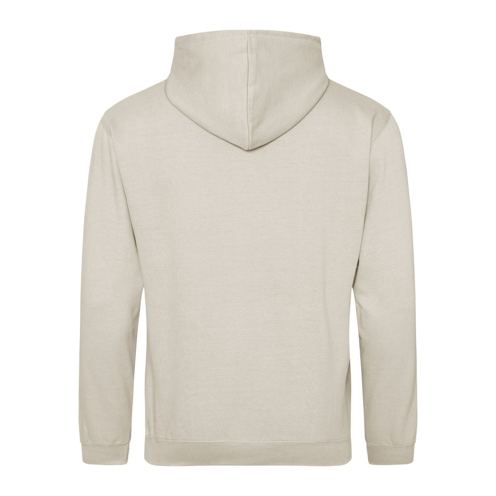 Awdis Just Hoods College Hoodie Natural Stone Soft Cotton Pouch Pocket WRAP
