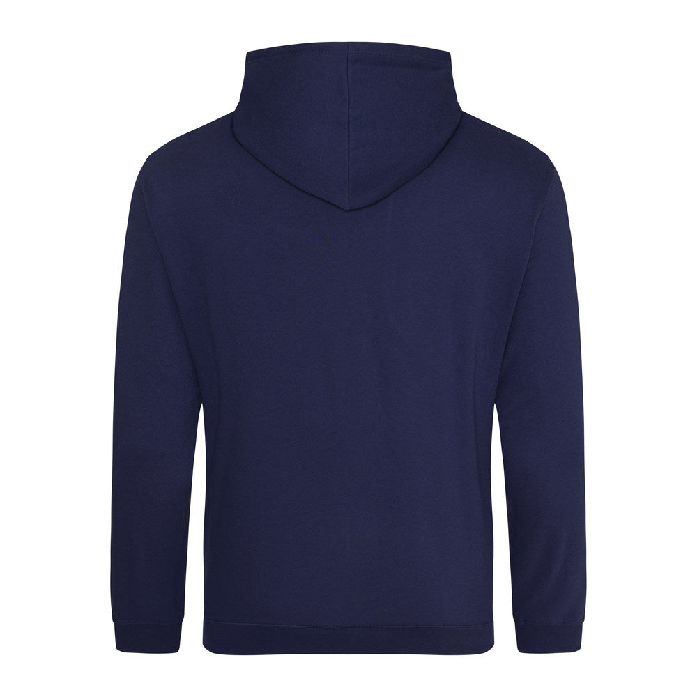 Awdis Just Hoods College Hoodie Oxford Navy Soft Cotton Pouch Pocket WRAP