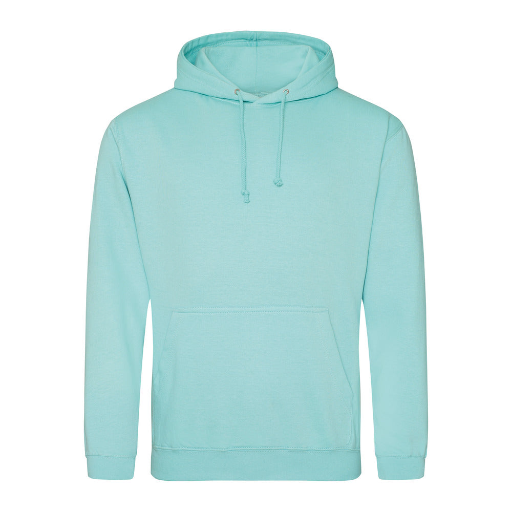Awdis Just Hoods Peppermint College Hoodie Soft Cotton Pouch Pocket WRAP