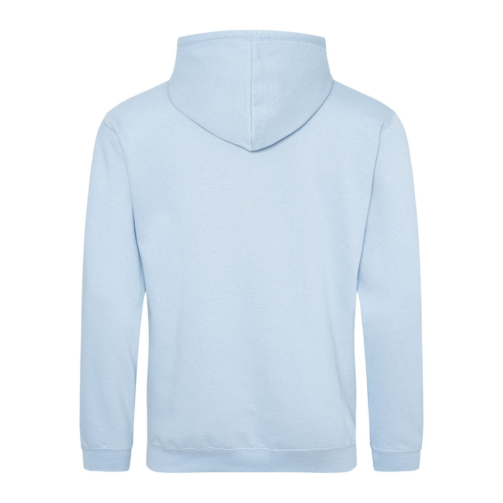 Awdis Just Hoods College Hoodie Sky Blue Cotton Blend Kangaroo Pocket WRAP