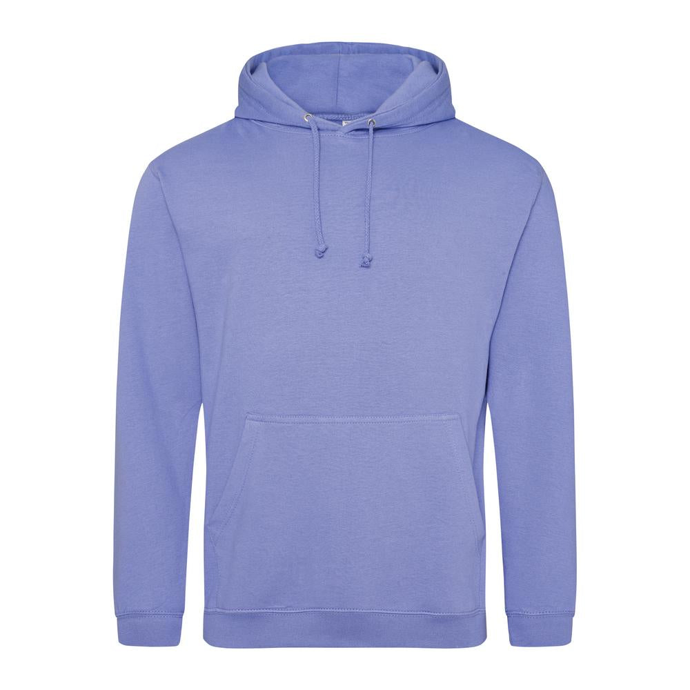 Awdis Just Hoods College Hoodie True Violet Soft Cotton Pouch Pocket WRAP