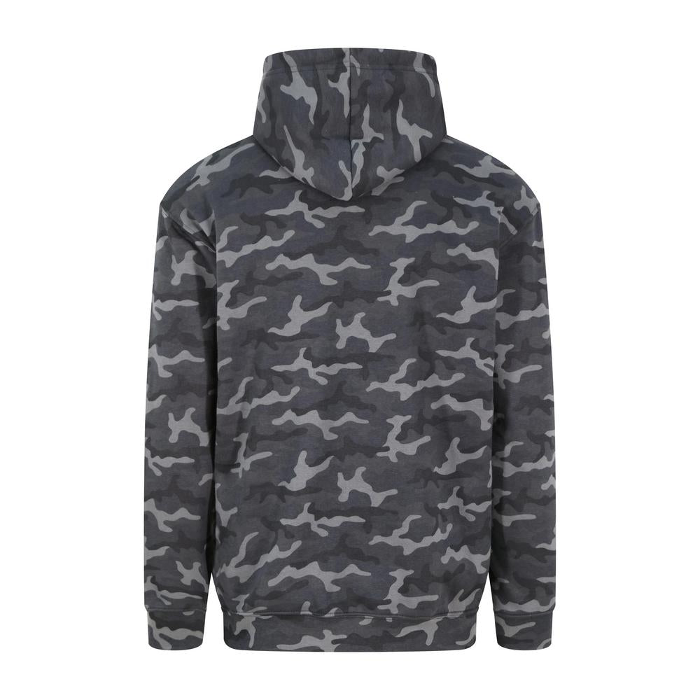Awdis Just Hoods Camo Hoodie Classic Print Kangaroo Pocket Soft Cotton Blend