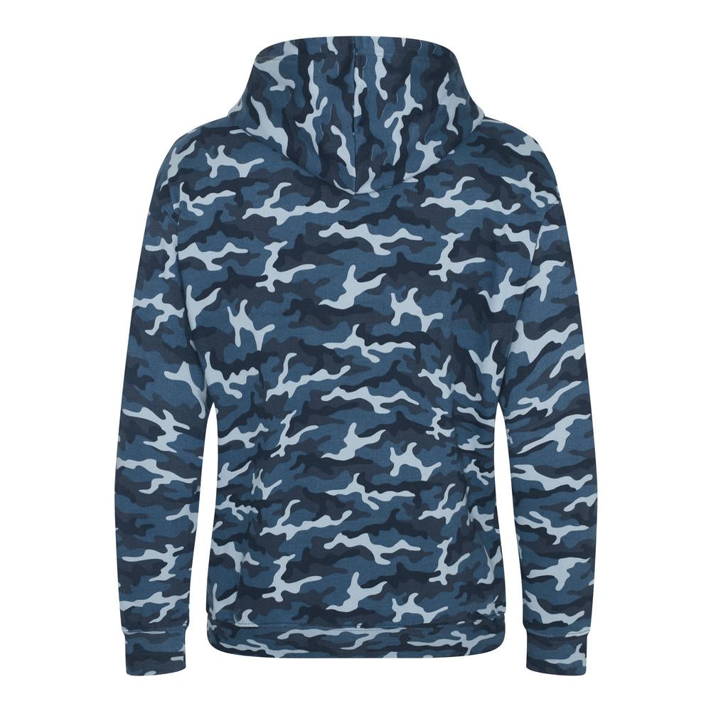 Awdis Just Hoods Camo Hoodie Classic Print Kangaroo Pocket Soft Cotton Blend
