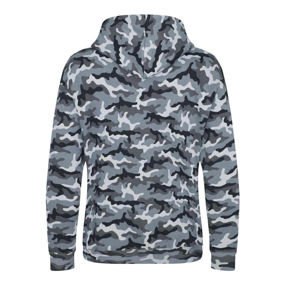 Awdis Just Hoods Camo Hoodie Classic Print Kangaroo Pocket Soft Cotton Blend