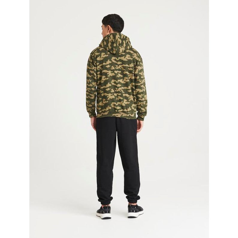Awdis Just Hoods Camo Hoodie Classic Print Kangaroo Pocket Soft Cotton Blend