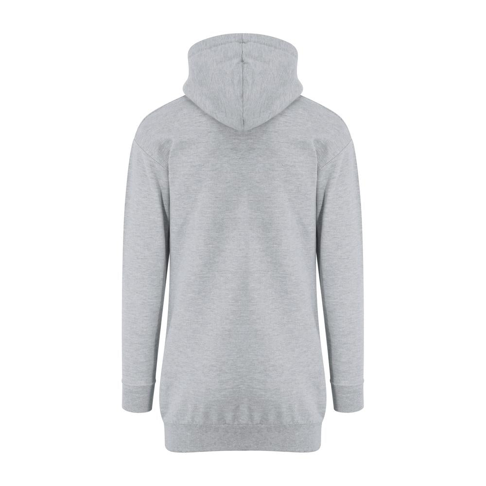 Awdis Just Hoods Women's Longline Hoodie Dress with Kangaroo Pocket
