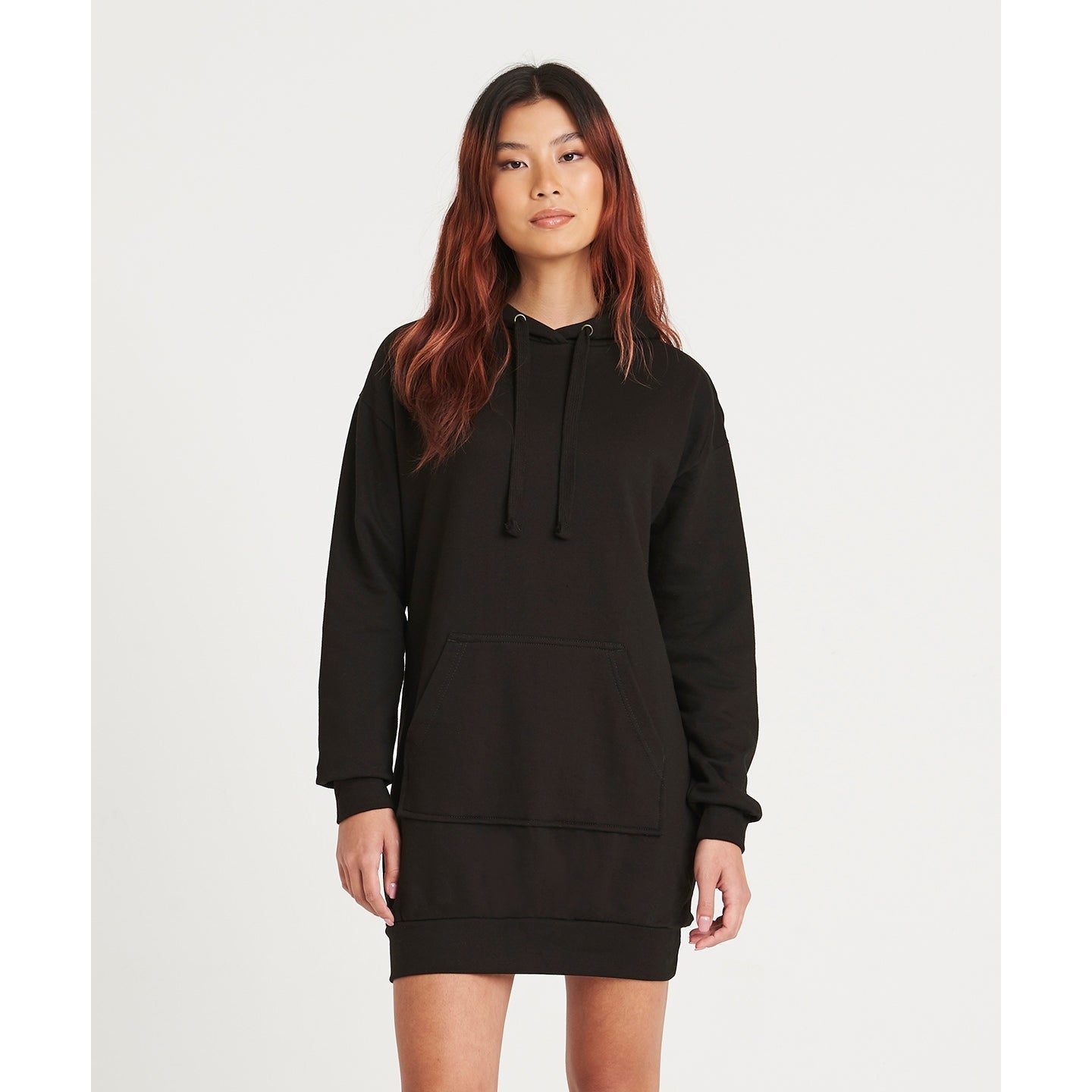 Awdis Just Hoods Women's Longline Hoodie Dress with Kangaroo Pocket