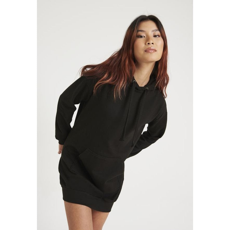 Awdis Just Hoods Women's Longline Hoodie Dress with Kangaroo Pocket