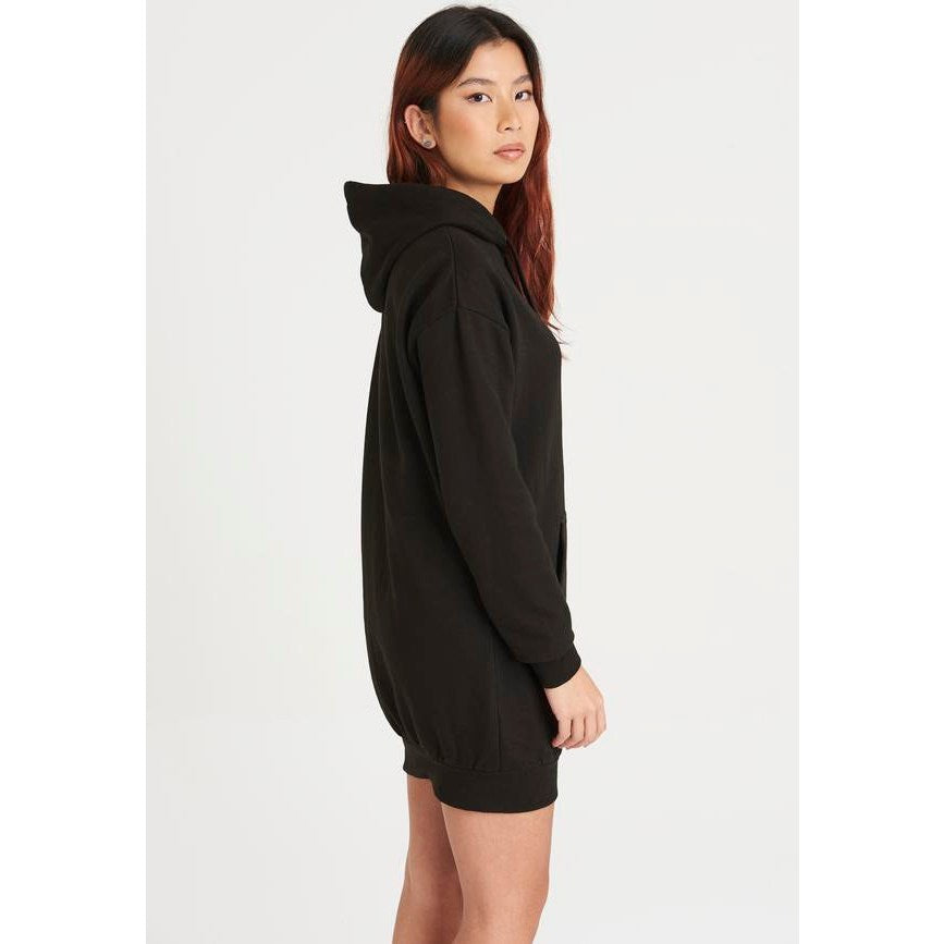 Awdis Just Hoods Women's Longline Hoodie Dress with Kangaroo Pocket