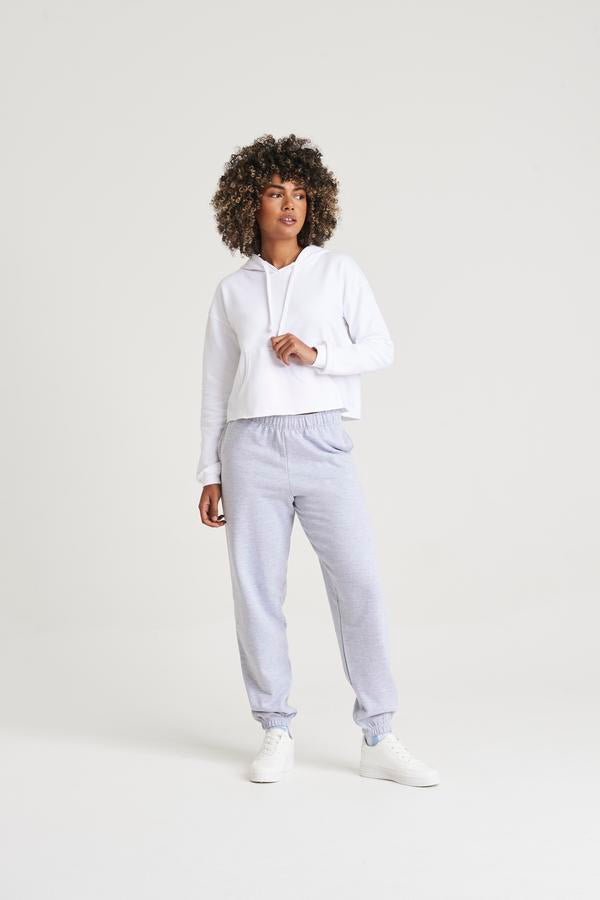 Awdis Just Hoods Women's Cropped Hoodie Soft Cotton Blend Relaxed Fit XXS-XL