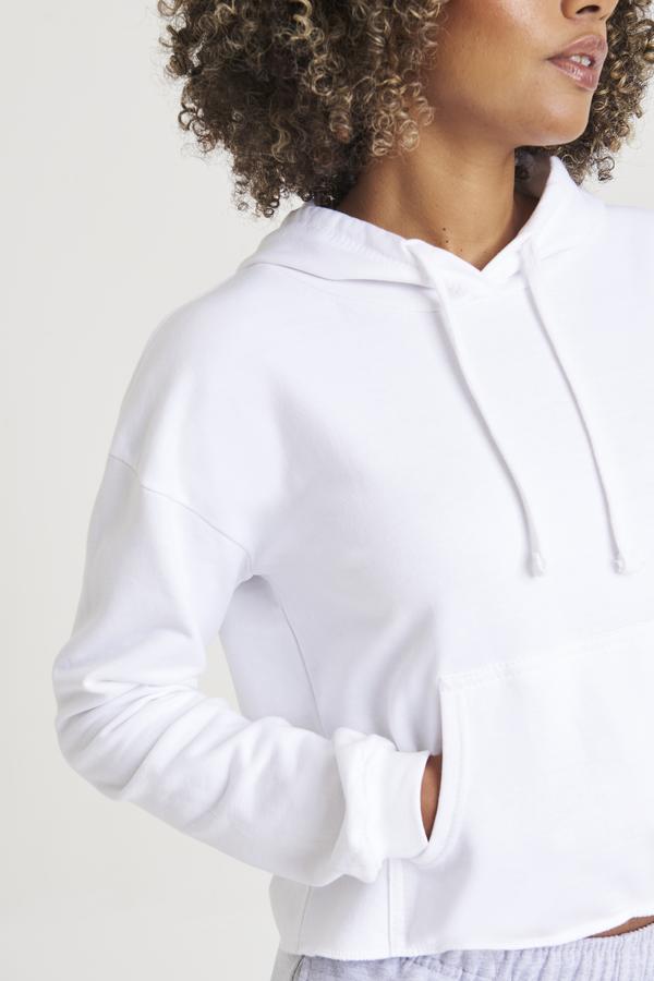 Awdis Just Hoods Women's Cropped Hoodie Soft Cotton Blend Relaxed Fit XXS-XL