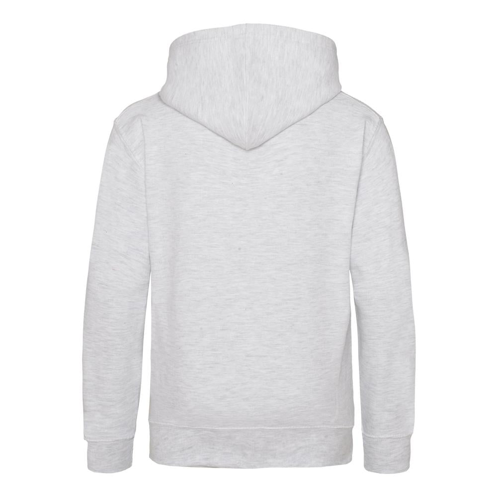 Awdis Just Hoods Kids Hoodie Ash Soft Cotton Pouch Pocket Comfortable Layering