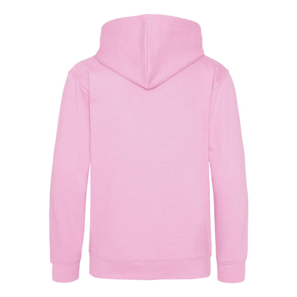 Awdis Just Hoods Kids Hoodie Baby Pink Soft Cotton Pouch Pocket Sizes 1-13