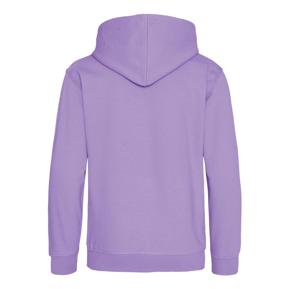 Awdis Just Hoods Kids Hoodie Digital Lavender Soft Cotton Pouch Pocket 1-13