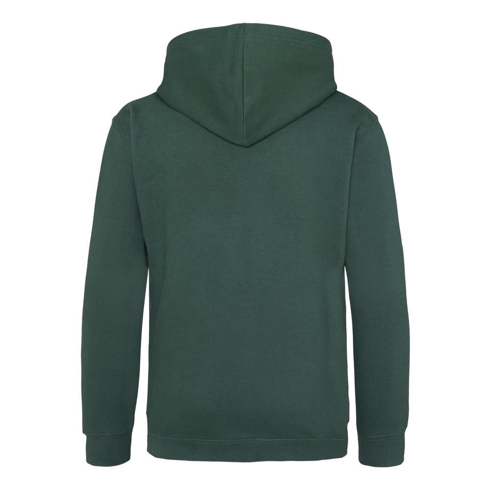 Awdis Just Hoods Kids Hoodie Forest Green Soft Cotton Pouch Pocket Sizes 1-13