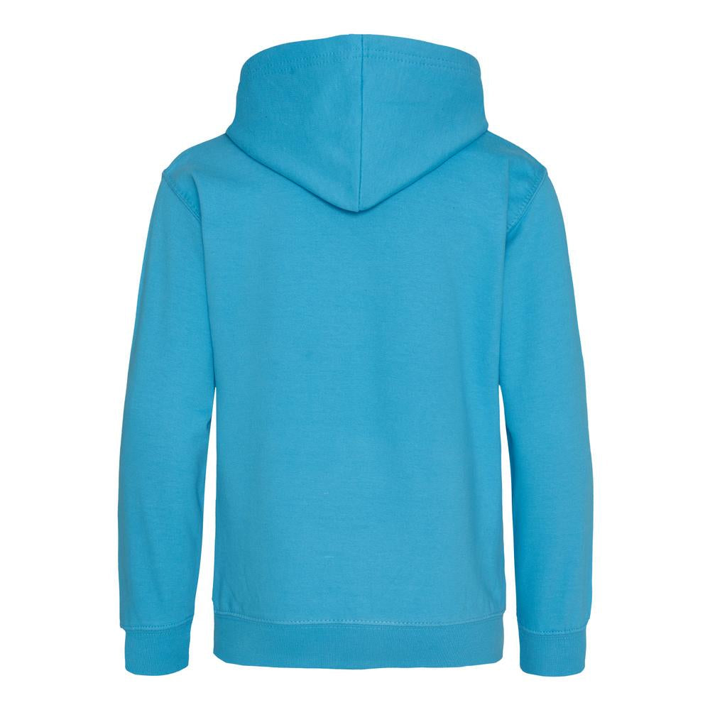 Awdis Just Hoods Kids Hoodie Hawaiian Blue Soft Cotton Pouch Pocket Sizes 1-13