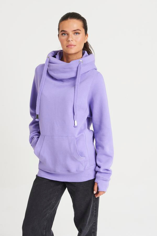 Awdis Just Hoods Heavyweight Crossover Neck Hoodie with Pouch Pockets