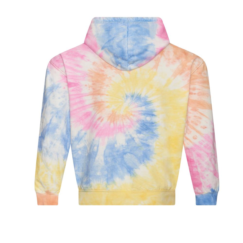 Awdis Just Hoods Tie Dye Hoodie Unique Design Kangaroo Pocket Relaxed Fit