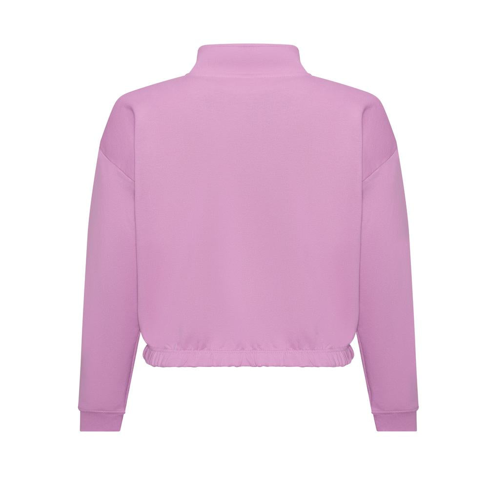 Awdis Just Hoods Women's Cropped Â¼-Zip Sweatshirt Funnel Neck Casual Top