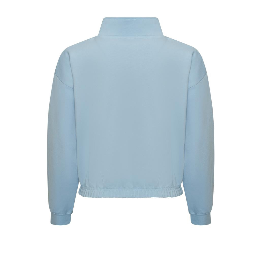 Awdis Just Hoods Women's Cropped Â¼-Zip Sweatshirt Funnel Neck Casual Top