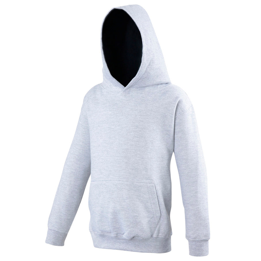 Awdis Just Hoods Kids Varsity Hoodie Soft Cotton Fleece Contrast Hooded Top