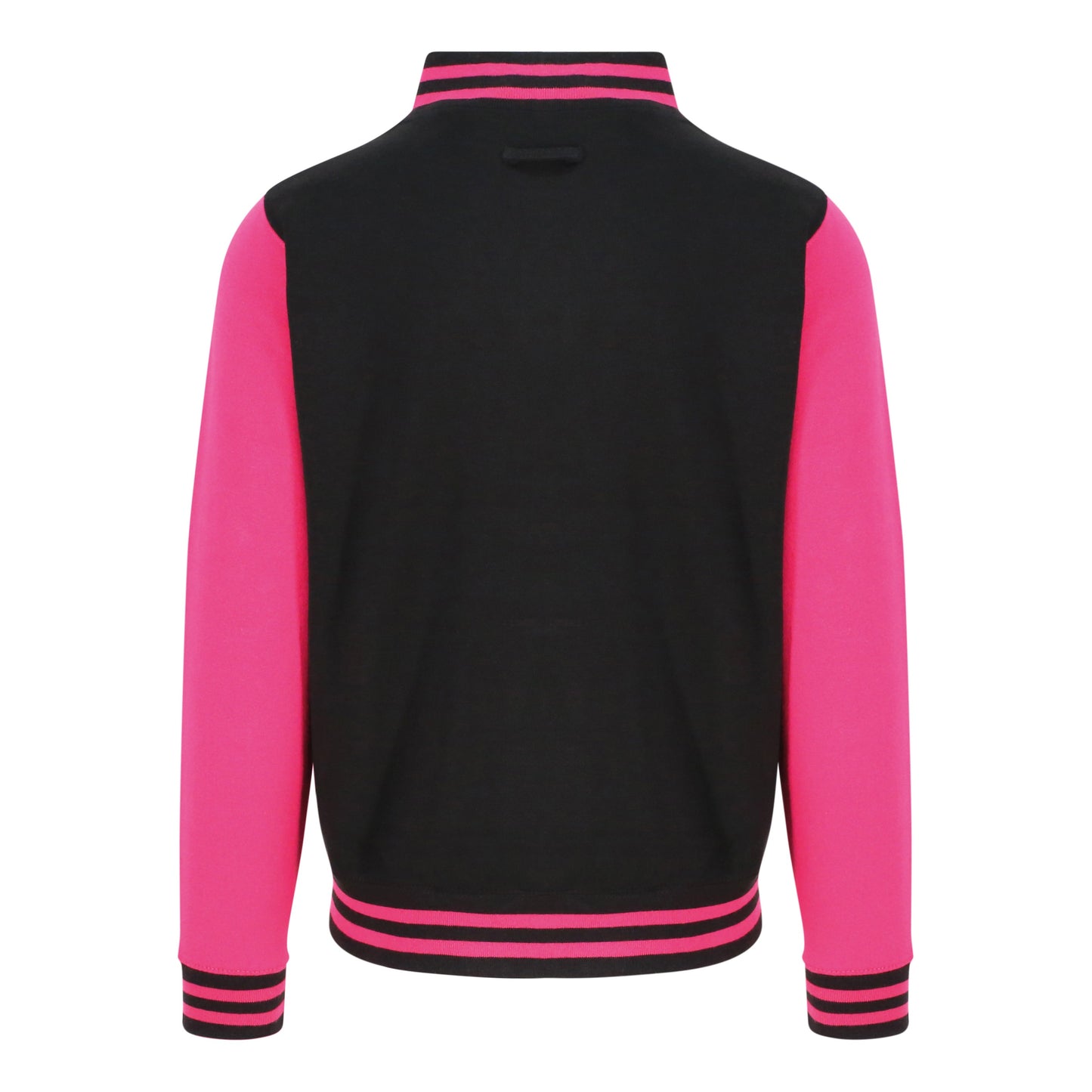 Awdis Just Hoods Varsity Jacket Contrast Sleeves Knitted Collar Heavyweight